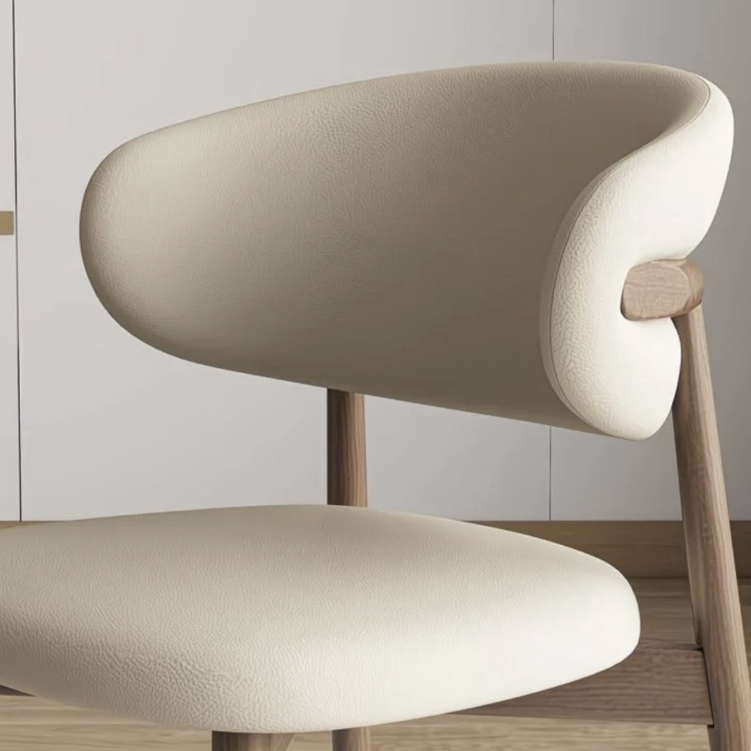 Стул Без бренда Soft Curve Nordic 80x44x37см белый купить,NaN