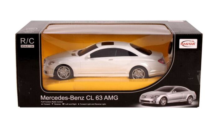 Машинка Rastar 1:24 Mercedes-Benz CL 63 AMG  белая купить,NaN