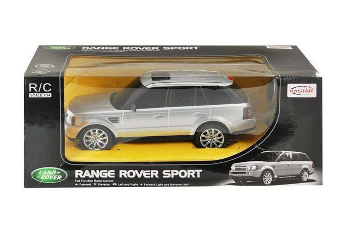 Машинка Rastar 1:24  Range Rover Sport серебряная купить,NaN