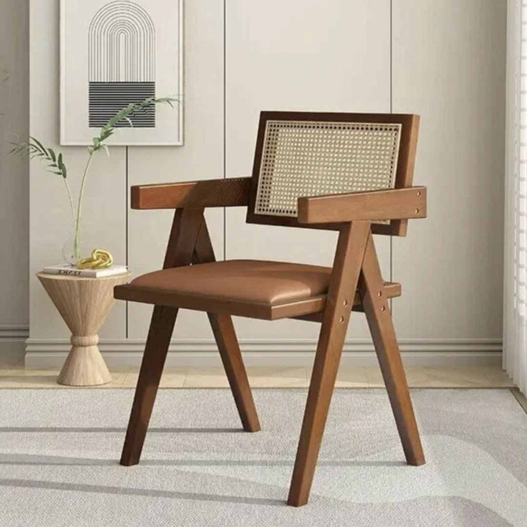 Стул Rattan Wood, 78x53x51 см, коричневый 1 шт. купить,NaN