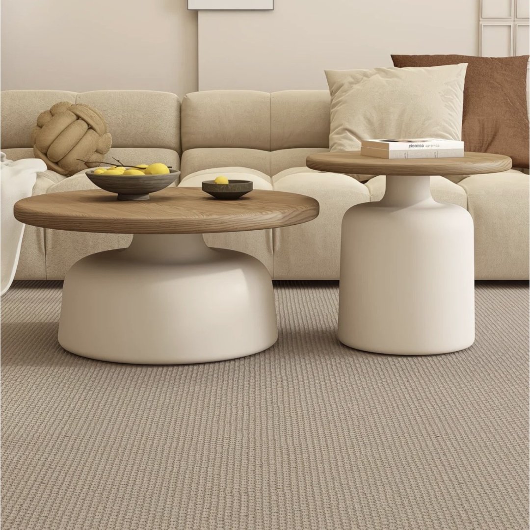 Журнальный столик Modern Round Duo, 70.5х70.5x37.47 см, светло-коричневый купить,NaN