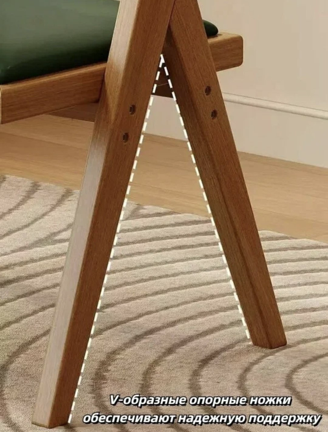 Стул Rattan Wood, 78x53x51 см, коричневый 1 шт. купить,NaN