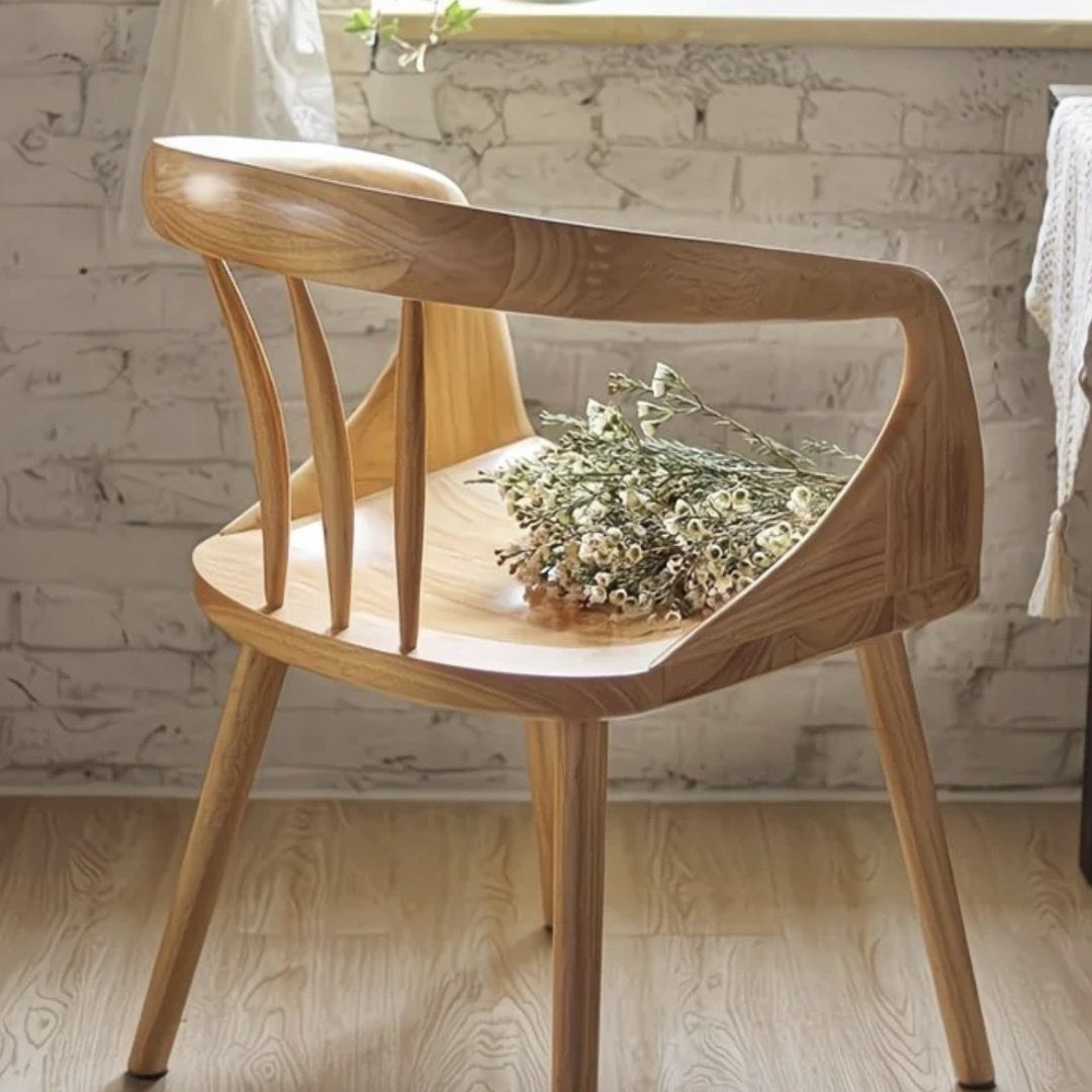 Стул Без бренда LUNO-6 79x49x49см бежевый купить,NaN