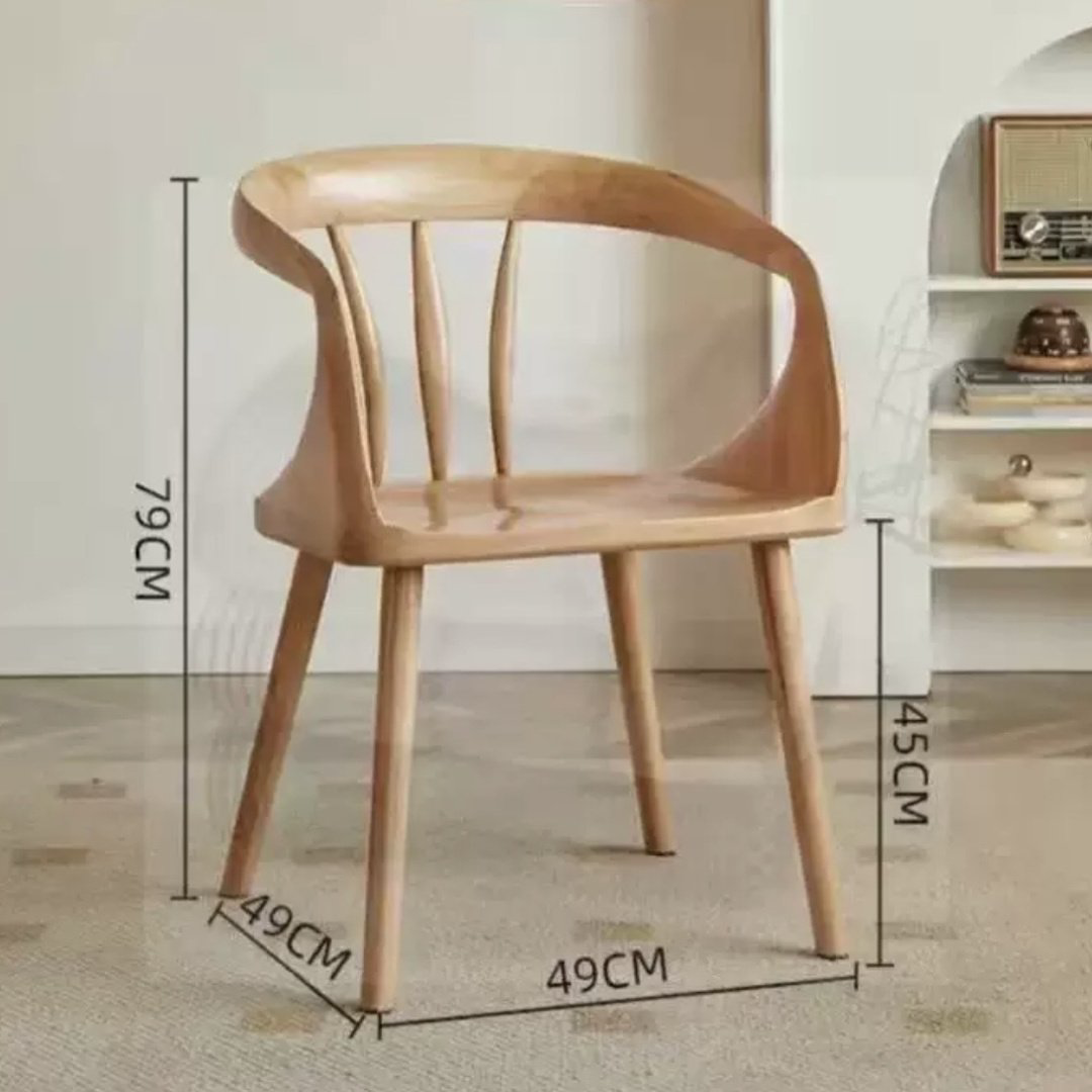 Стул Без бренда LUNO-6 79x49x49см бежевый купить,NaN