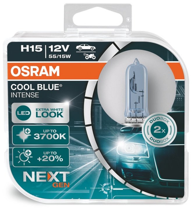 Автолампа Osram 64176CBI-HCB галогенная, 2 шт купить,NaN