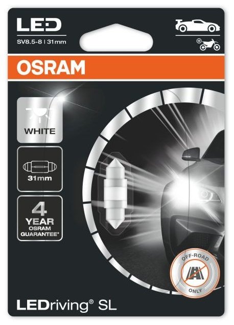 Автолампа Osram 6438DWP-01B светодиодная, 1 шт купить,NaN