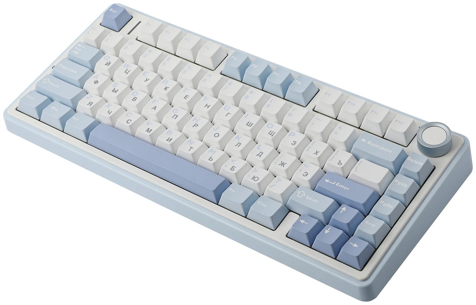 Клавиатура EPOMAKER x AULA F75 голубой