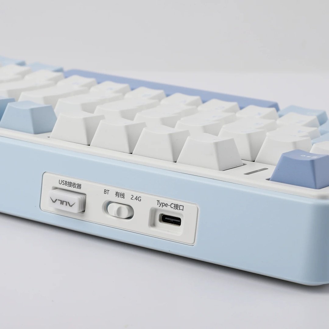 Клавиатура EPOMAKER x AULA F75 голубой