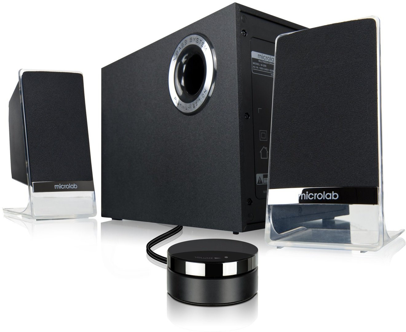 Компьютерные колонки Microlab M-200BT Platinum черный