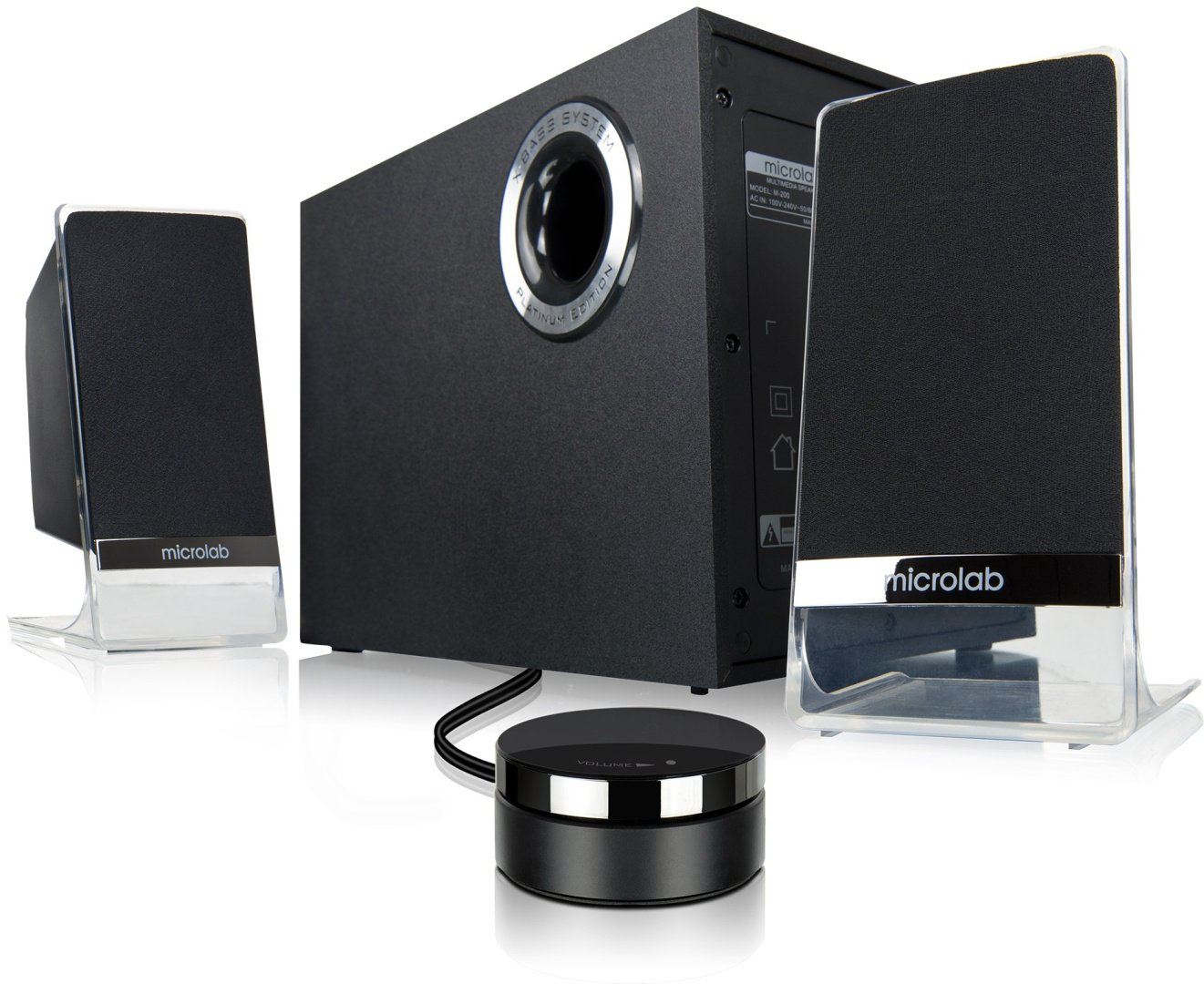 Компьютерные колонки Microlab M-200BT Platinum черный купить,39990