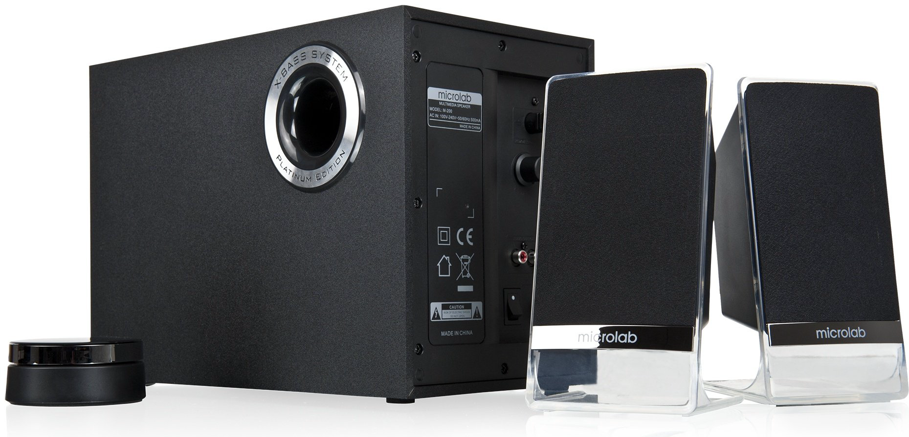 Компьютерные колонки Microlab M-200BT Platinum черный купить,39990