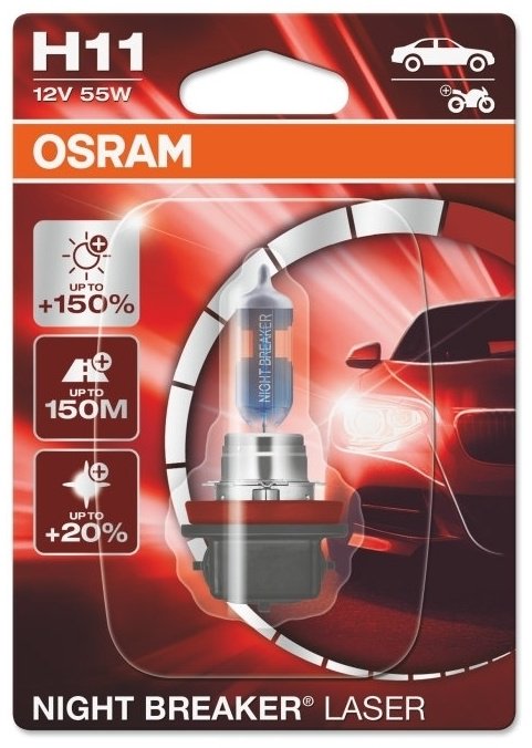 Автолампа Osram 64211NL-01B галогенная, 1 шт купить,NaN