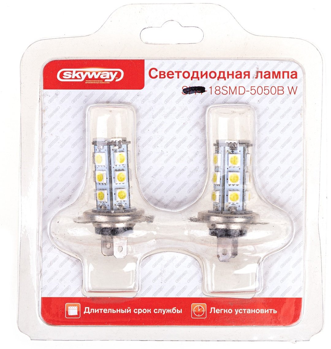Skyway SH7505018BБЛИСТЕРS08201021 светодиодная H7, 2 шт купить,NaN