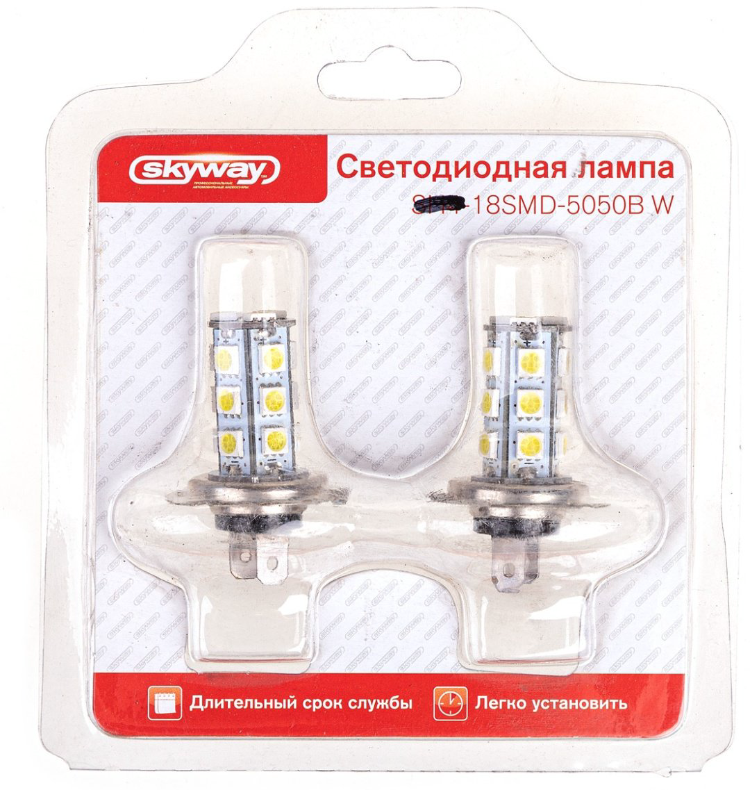 Skyway SH7505018BБЛИСТЕРS08201021 светодиодная H7, 2 шт купить,NaN