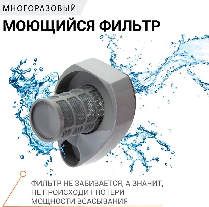 АГРЕССОР Пылесос Agr-140 0.6 л черный, оранжевый купить,NaN