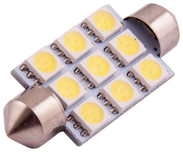 Skyway SJ9SMD5050LENGTH41MMS08201188 светодиодная C5W, 1 шт купить,NaN