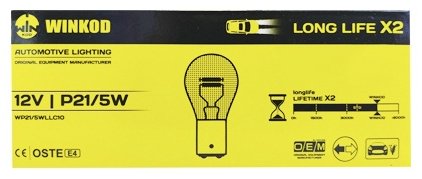 Автолампа Winkod WP21/5WLLC10 накаливания, 1 шт купить,NaN