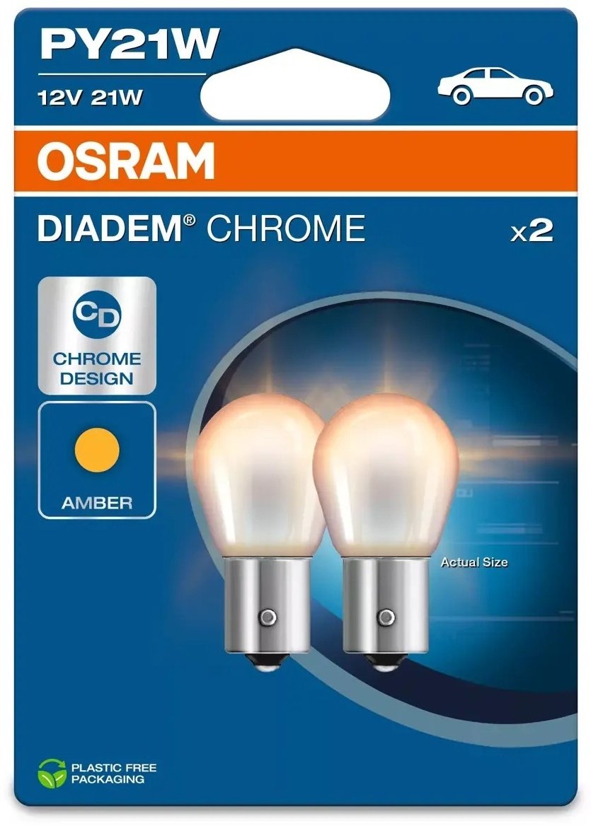 Автолампа Osram 7507DC-02B накаливания, 2 шт купить,NaN