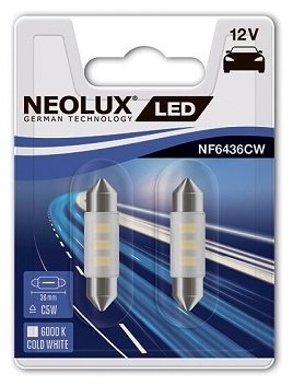 Автолампа Neolux NF6436CW-02B светодиодная, 2 шт купить,NaN