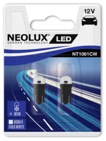 Neolux NT1061CW-02B светодиодная W5W, 2 шт купить,NaN