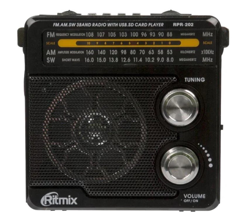 Радиоприемник Ritmix RPR-202 черный купить,NaN