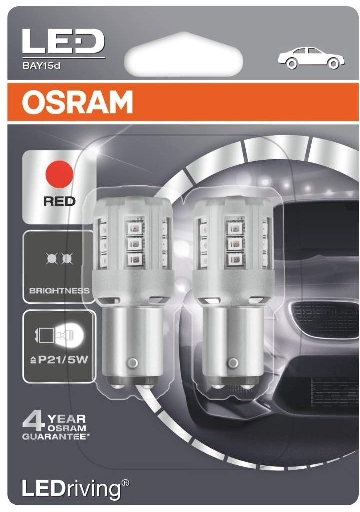 Автолампа Osram 1457R-02B светодиодная, 2 шт купить,NaN