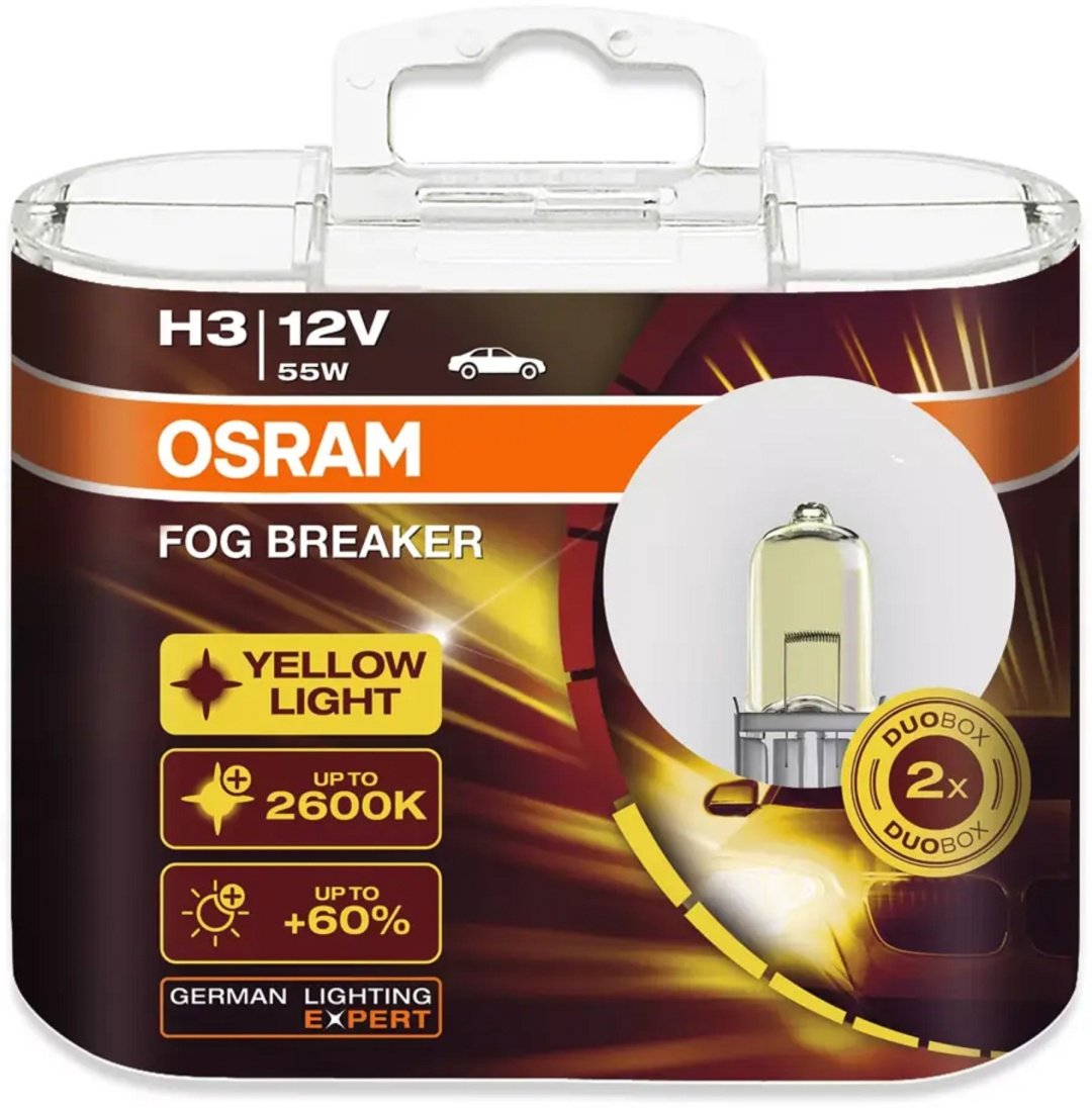 Автолампа Osram 62151FBR-HCB галогенная, 2 шт купить,NaN