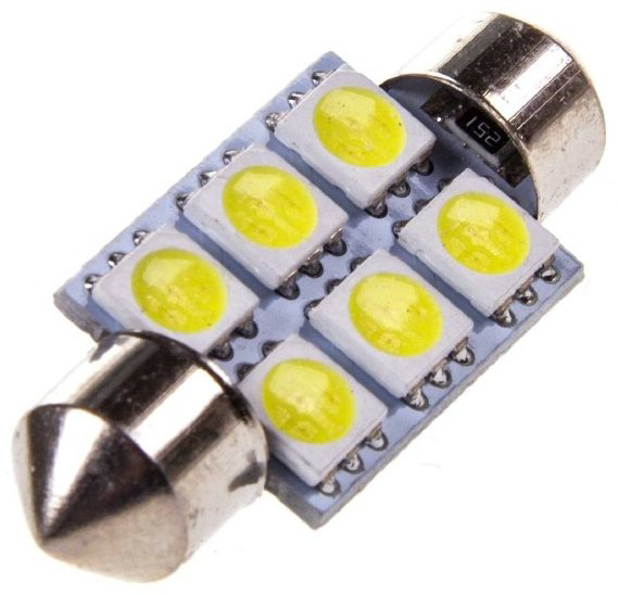 Skyway SJ6SMD505036MM24VS08202009 светодиодная C5W, 1 шт купить,NaN