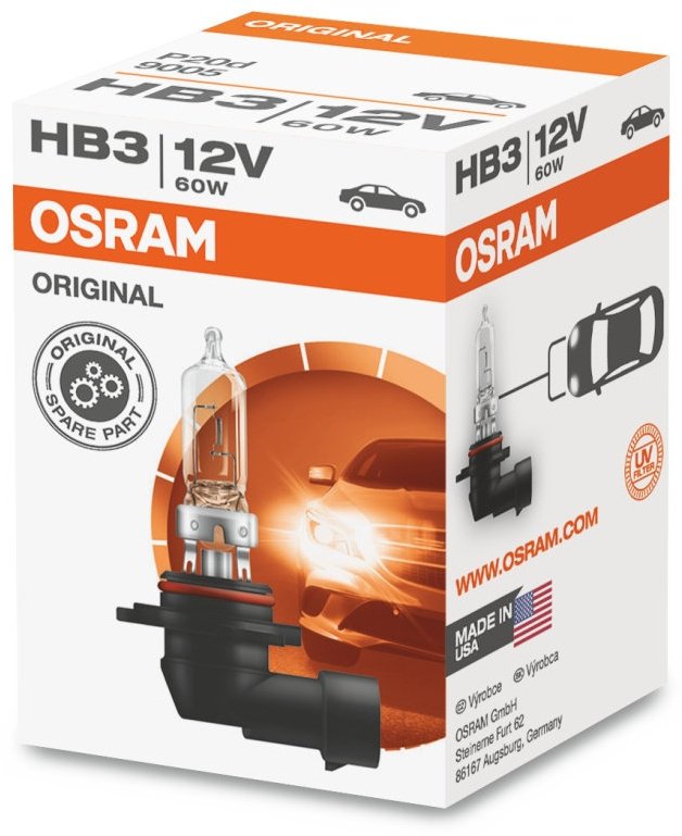 Автолампа Osram 9005 галогенная, 1 шт купить,NaN