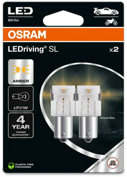 Osram 7506DYP-02B светодиодная P21W, 2 шт