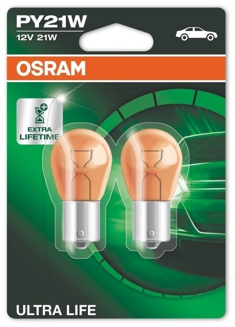 Автолампа Osram 7507ULT-02B накаливания, 2 шт купить,NaN