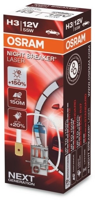Автолампа Osram 64151NL галогенная, 1 шт купить,NaN