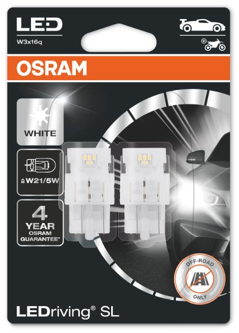 Автолампа Osram 7515DWP-02B светодиодная, 2 шт купить,NaN