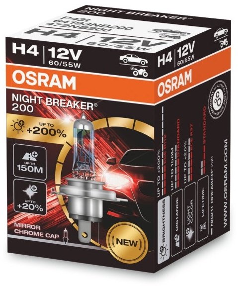 Автолампа Osram 64193NB200 галогенная, 1 шт купить,NaN