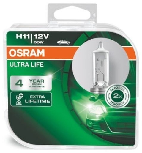 Автолампа Osram 64211ULT-HCB галогенная, 2 шт купить,NaN