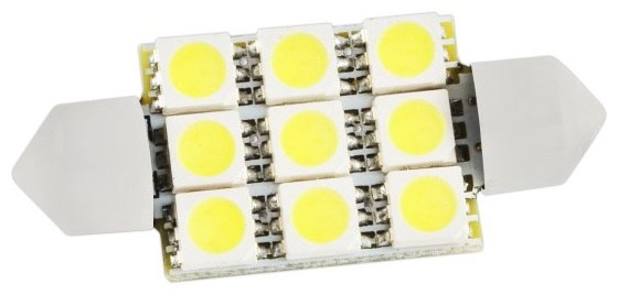 Skyway SJ9SMD505039MMSJ0950S08201187 светодиодная C5W, 1 шт купить,NaN
