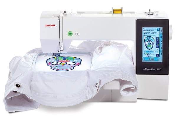 Вышивальная машина Janome Memory Craft 500E белая