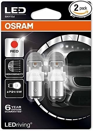 Автолампа Osram 1557R-02B светодиодная, 2 шт купить,NaN