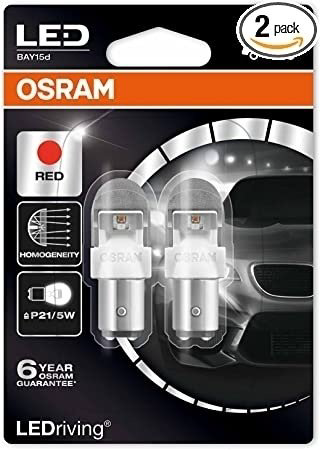Автолампа Osram 1557R-02B светодиодная, 2 шт купить,NaN