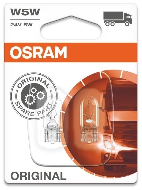Автолампа Osram 2845-02B накаливания, 2 шт купить,NaN