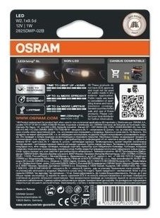 Автолампа Osram 2825DWP-02B светодиодная, 2 шт