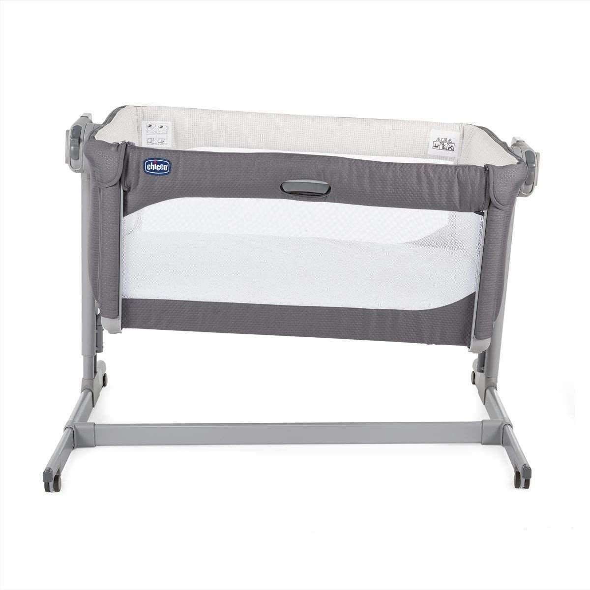 Кроватка-манеж Chicco Next2Me Magic Moon серая купить,NaN