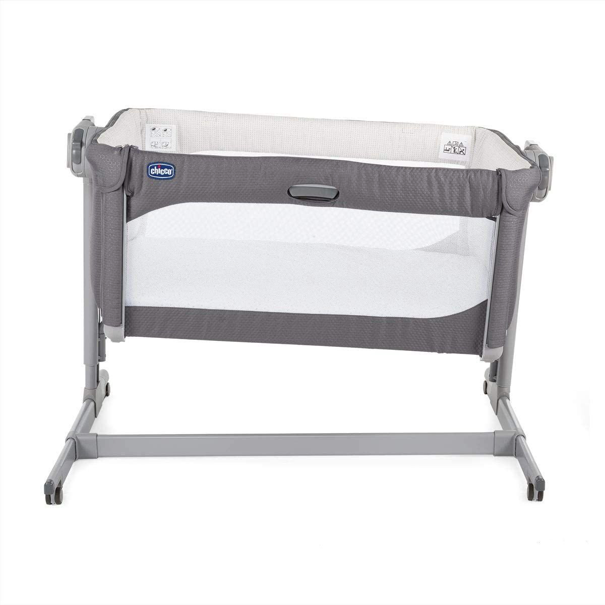 Кроватка-манеж Chicco Next2Me Magic Moon серая купить,NaN