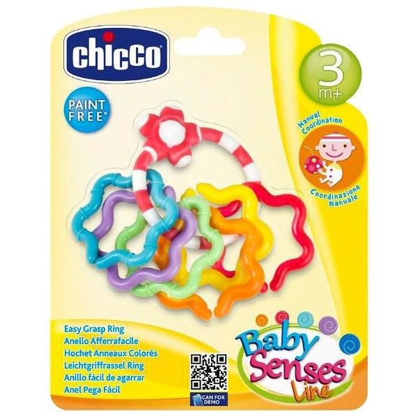 Погремушка Chicco Easy Grasp кольцо 3м+ купить,0