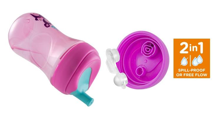 Поильник Chicco Advanced Cup 12м+ Girl 1шт розовый-фиолетовый купить,NaN