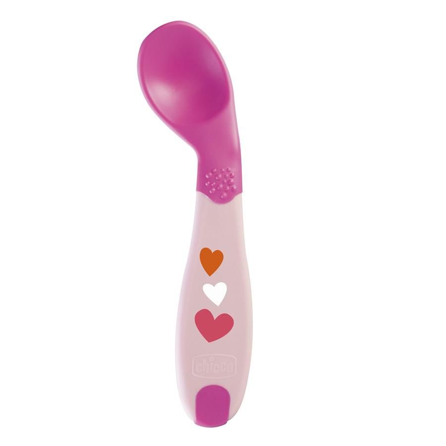 Ложка Chicco Baby's First Spoon розовая