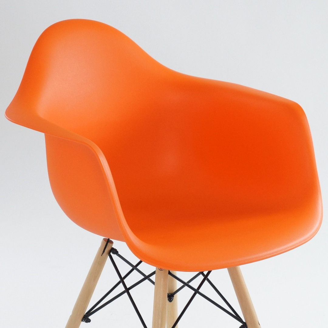Стул кухонный SK Trade Eames Daw оранжевый купить,0