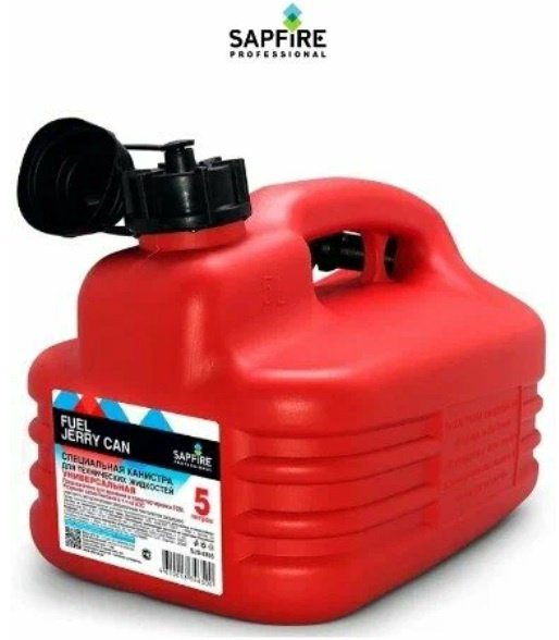 Канистра вертикальная Sapfire SJS0705 красная 5 л купить,NaN