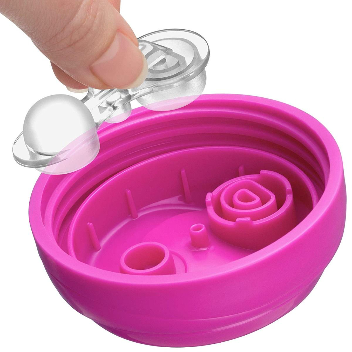 Поильник-непроливайка Chicco Glowing Cup 14м+ розовый купить,NaN