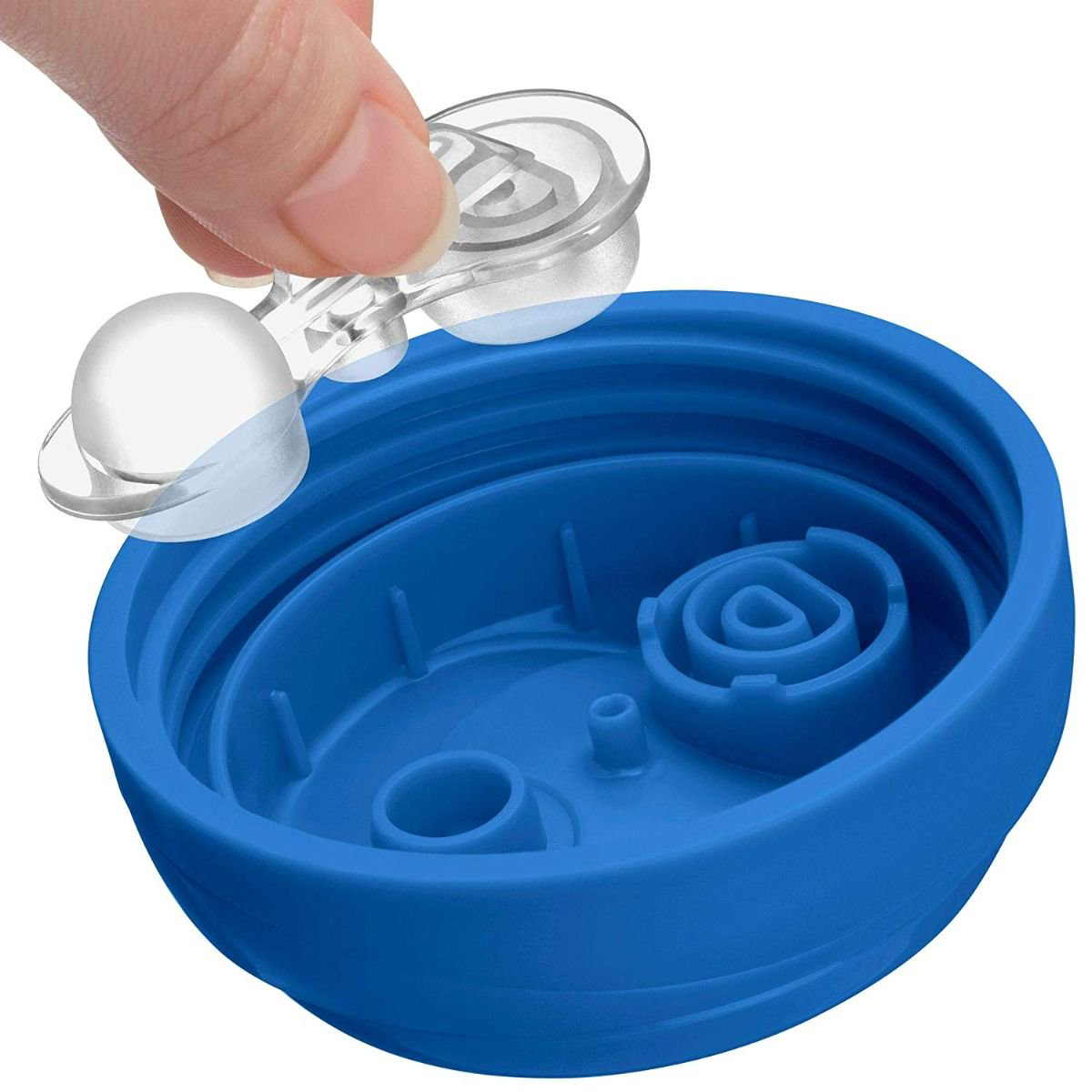 Поильник-непроливайка Chicco Glowing Cup 14м+ голубой купить,NaN